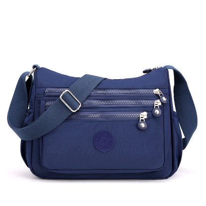 Bolso bandolera de gran capacidad para mujer, tela de nailon, bolso ligero y casual