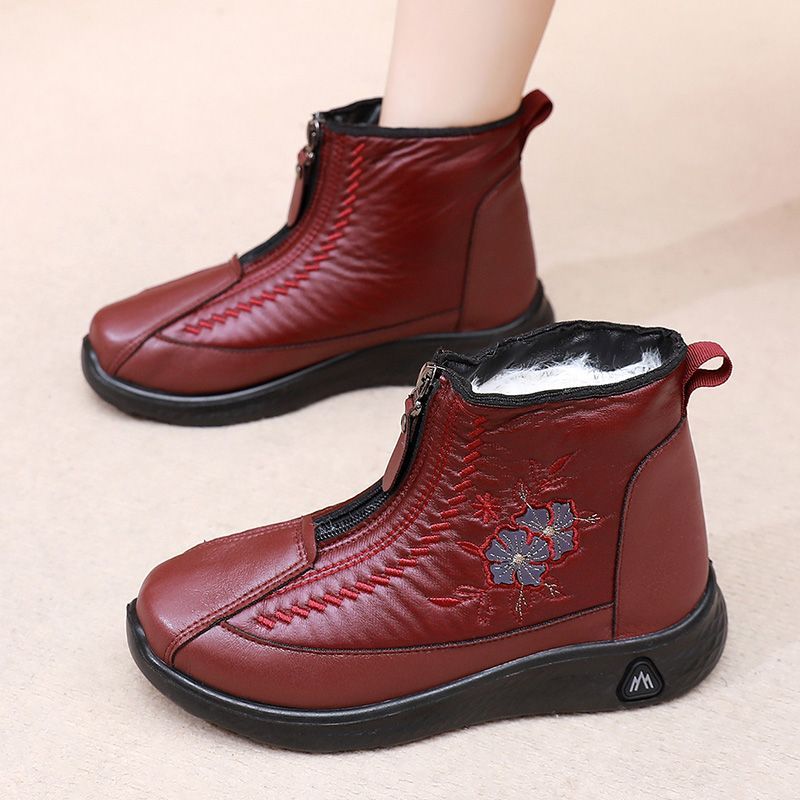 Nuevas botas estampadas con cremallera