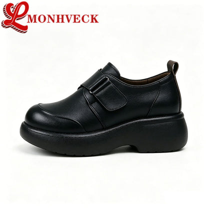 Zapatos de plataforma (piel auténtica)