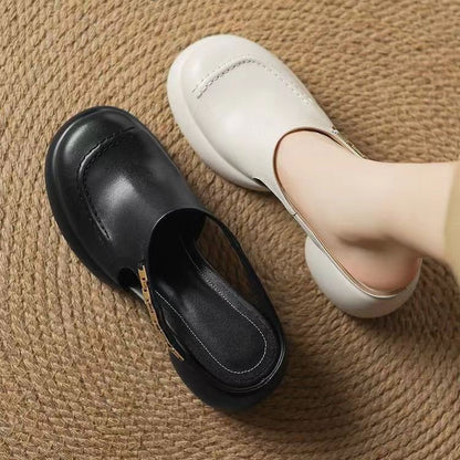 Nuevas mules de suela blanda y tacón grueso