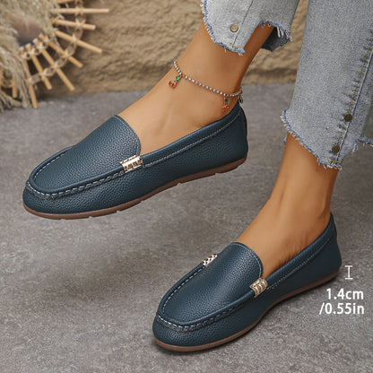 Zapatos planos cómodos y transpirables para mujer, loafers slip-on