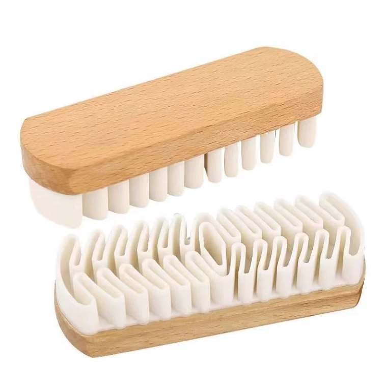 Escova de camurça para reverter a pilha Escova para sapatos de pele de veado Velour Care