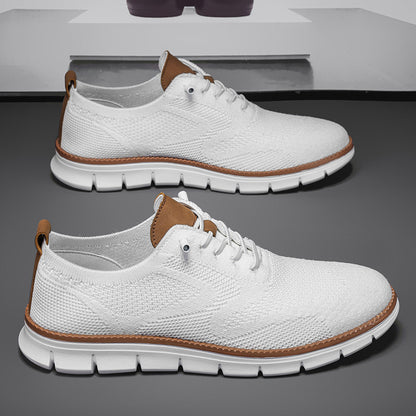 Zapatos oxford de malla para hombre, calzado casual de negocios para caminar, zapatillas cómodas
