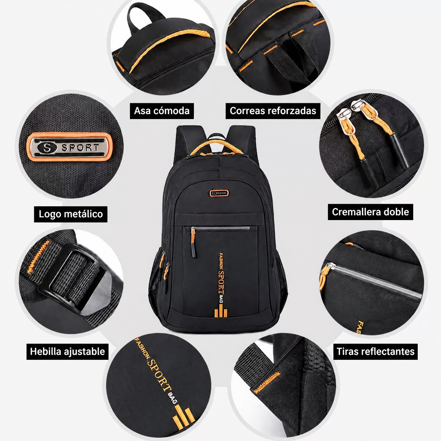 Mochila de gran capacidad para adolescentes, mochila escolar para laptop, bolsa deportiva impermeable