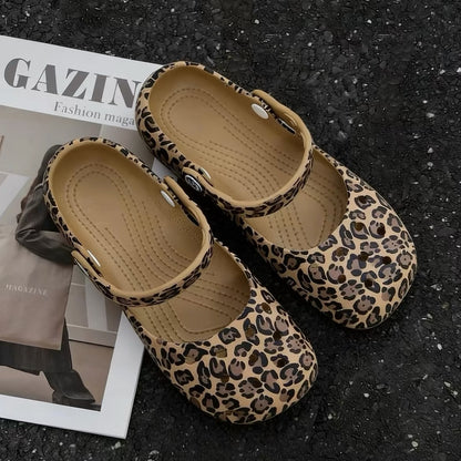 Zuecos de ballet transpirables para mujer, sandalias antideslizantes para el verano.