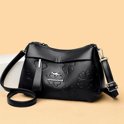 Bolso de hombro casual para mujer, de gran capacidad, con estampado moderno; bolso bandolera cruzado para mamá