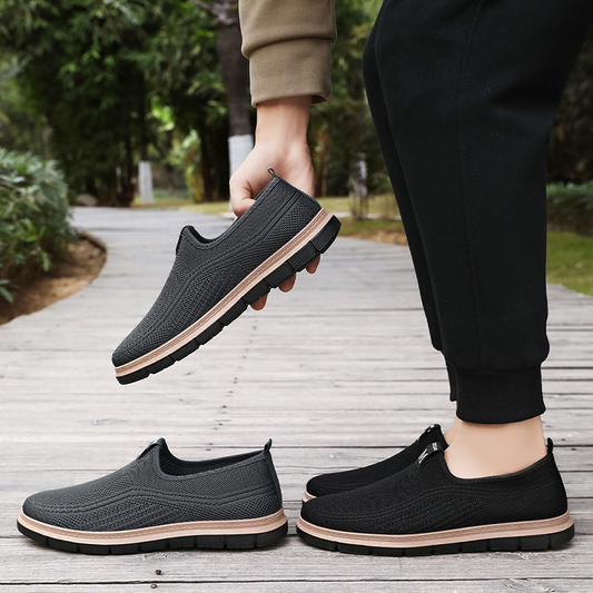 Zapatos casuales tejidos con mosca