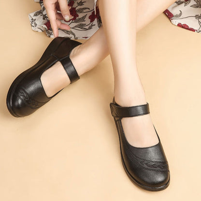 Zapatos de madre de piel de vacuno de primera capa
