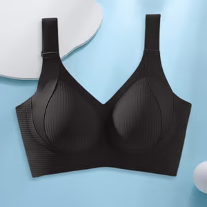 🔥Compre 1 y llévese 3 paquetes: sujetador push up ajustable sin aros y acanalado para mujer