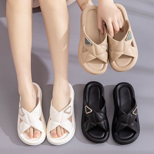 Pantuflas gruesas antideslizantes [material EVA - resistentes a los olores]