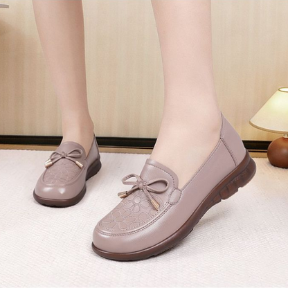 Zapatos loafer bordados corte bajo