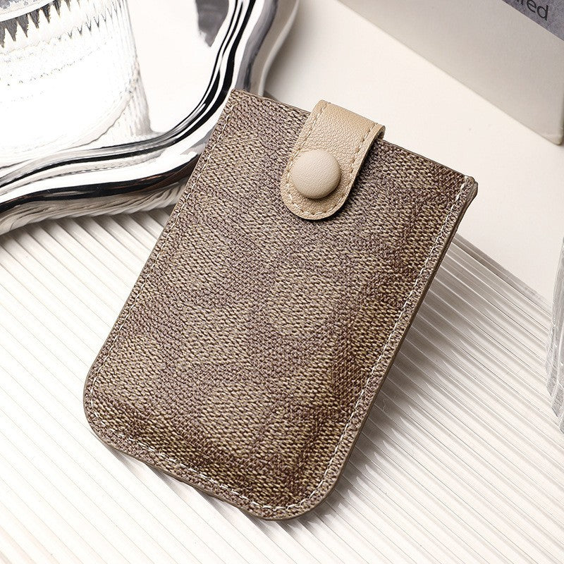 Cartera porta-documentos elegante y lujosa para mujer, billetera con funda para tarjetas de crédito con protección antimagnética
