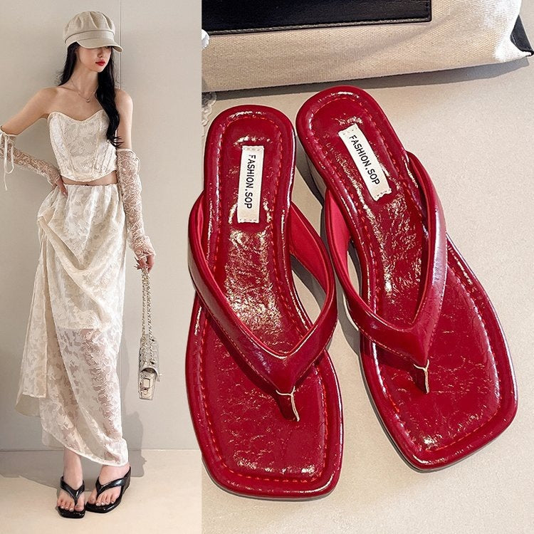 Sandalias estilo francés, flip-flops cómodos