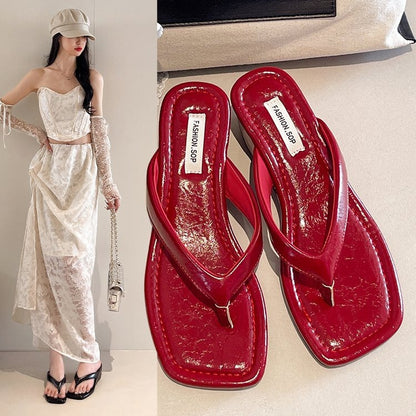 Sandalias estilo francés, flip-flops cómodos