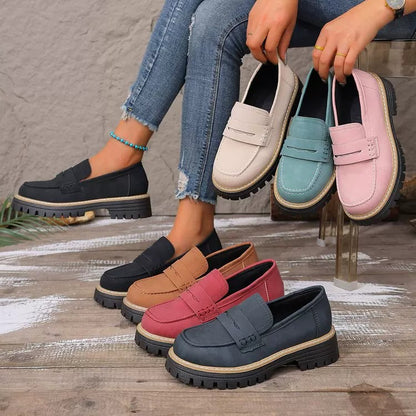 Zapatos de plataforma para mujer, informales y cómodos.