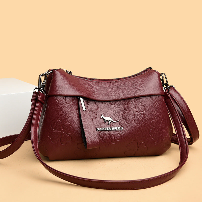 Bolso de hombro casual para mujer, de gran capacidad, con estampado moderno; bolso bandolera cruzado para mamá