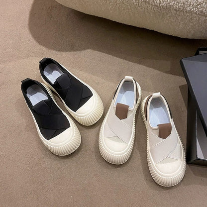 Zapatos planos nuevos de verano 2026, zapatillas deportivas antideslizantes de suela blanda, estilo slip-on