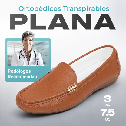 Zapatos planos cómodos y transpirables para mujer, loafers slip-on