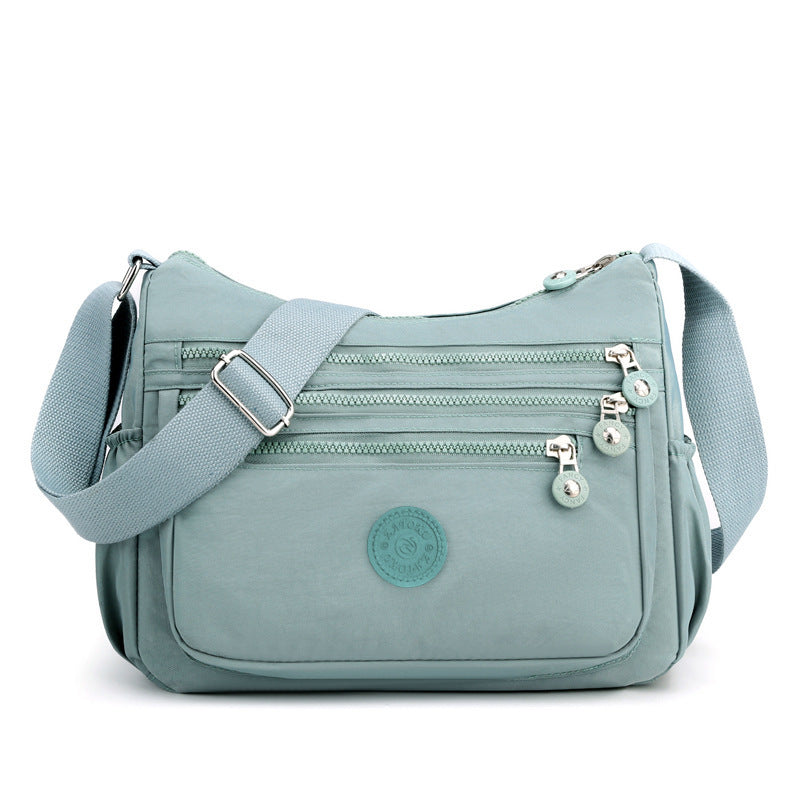 Bolso bandolera de gran capacidad para mujer, tela de nailon, bolso ligero y casual