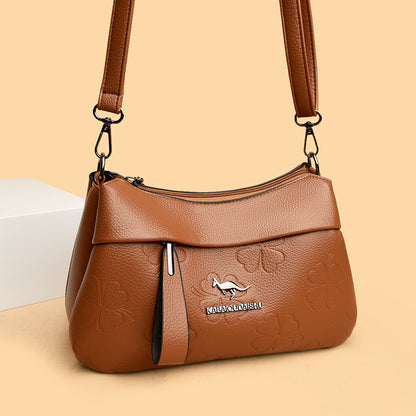 Bolso de hombro casual para mujer, de gran capacidad, con estampado moderno; bolso bandolera cruzado para mamá