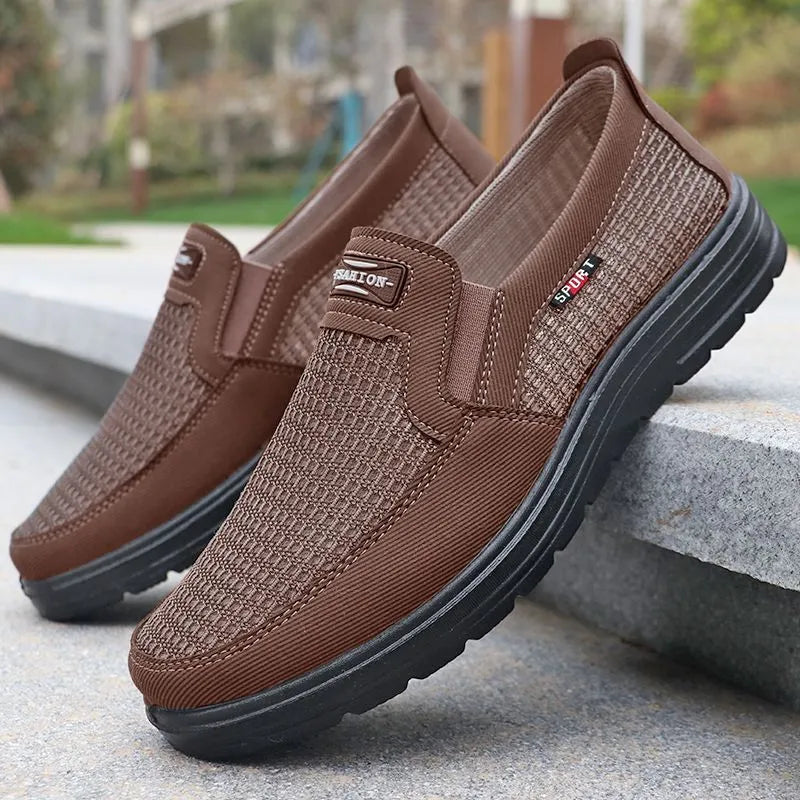 nuevos zapatos de malla para hombres