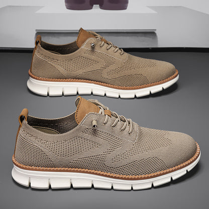 Zapatos oxford de malla para hombre, calzado casual de negocios para caminar, zapatillas cómodas