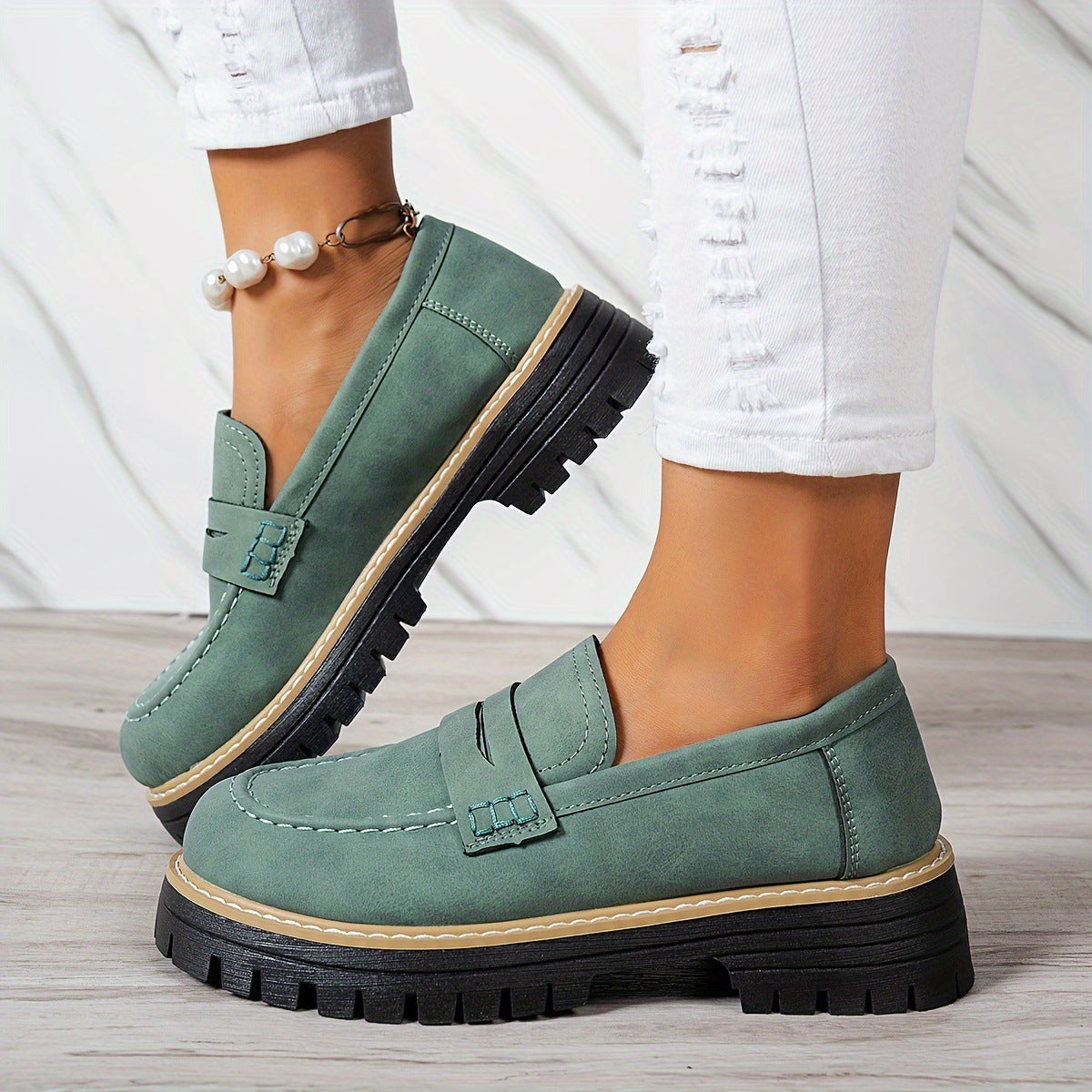 Zapatos de plataforma para mujer, informales y cómodos.