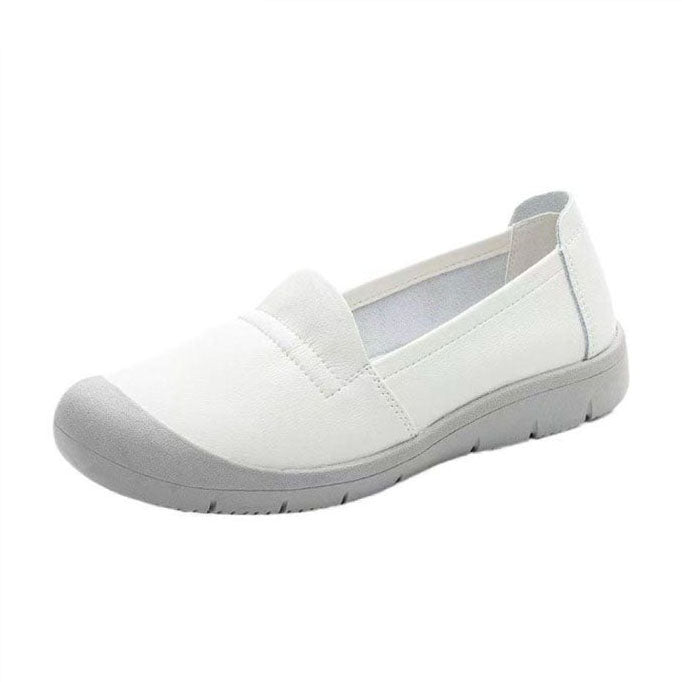 Zapatos de piel antideslizantes con suela blanda