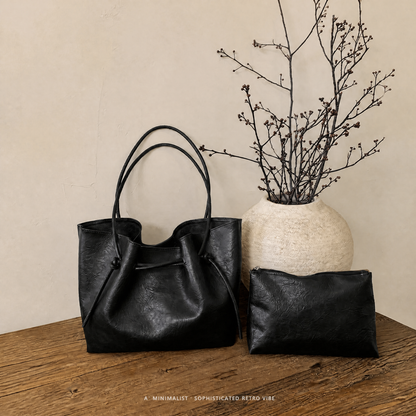 【Compra 1 y lleva 2】Bolso de hombro de gran capacidad, cuero de primera calidad