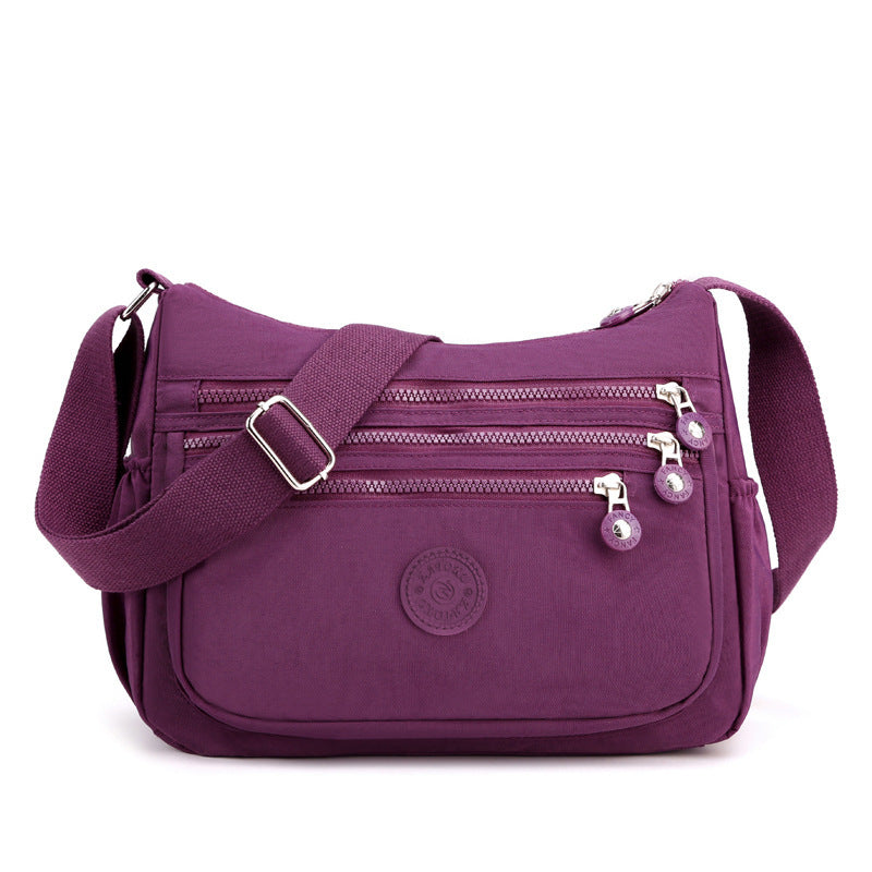 Bolso bandolera de gran capacidad para mujer, tela de nailon, bolso ligero y casual