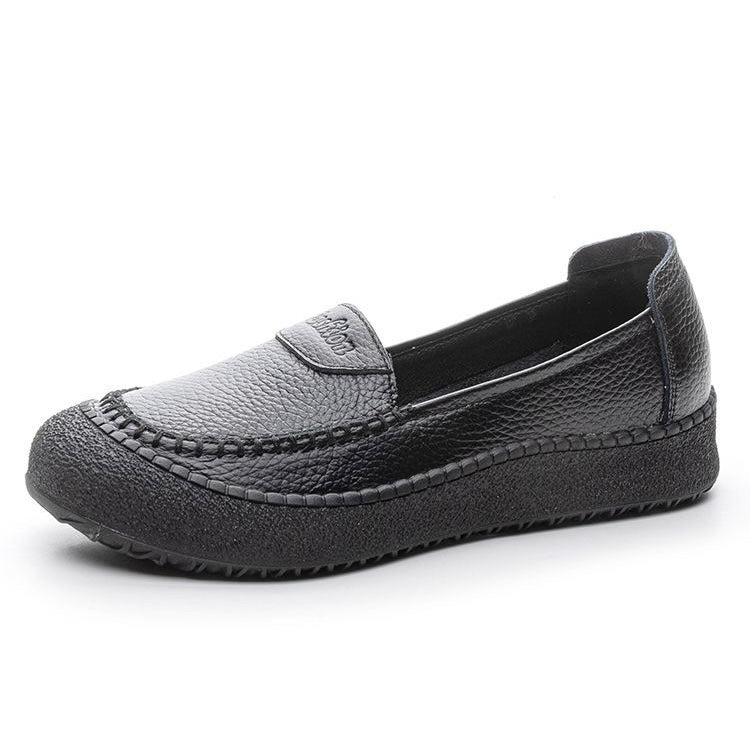 Zapatos de suela blanda fabricados en 100% cuero genuino de vaca, suaves y cómodos