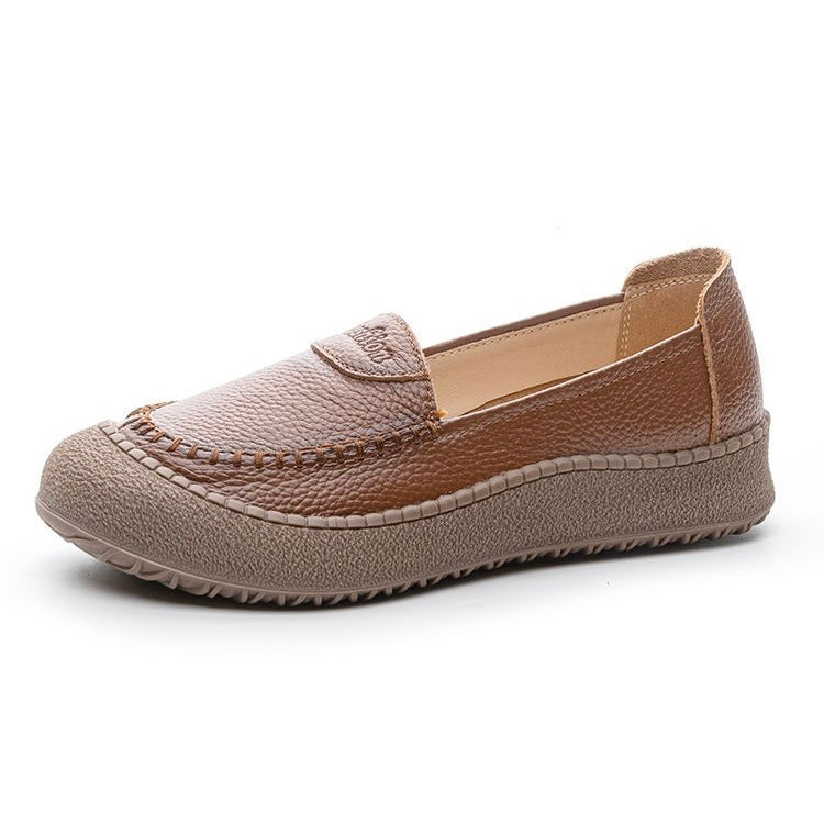 Zapatos de suela blanda fabricados en 100% cuero genuino de vaca, suaves y cómodos
