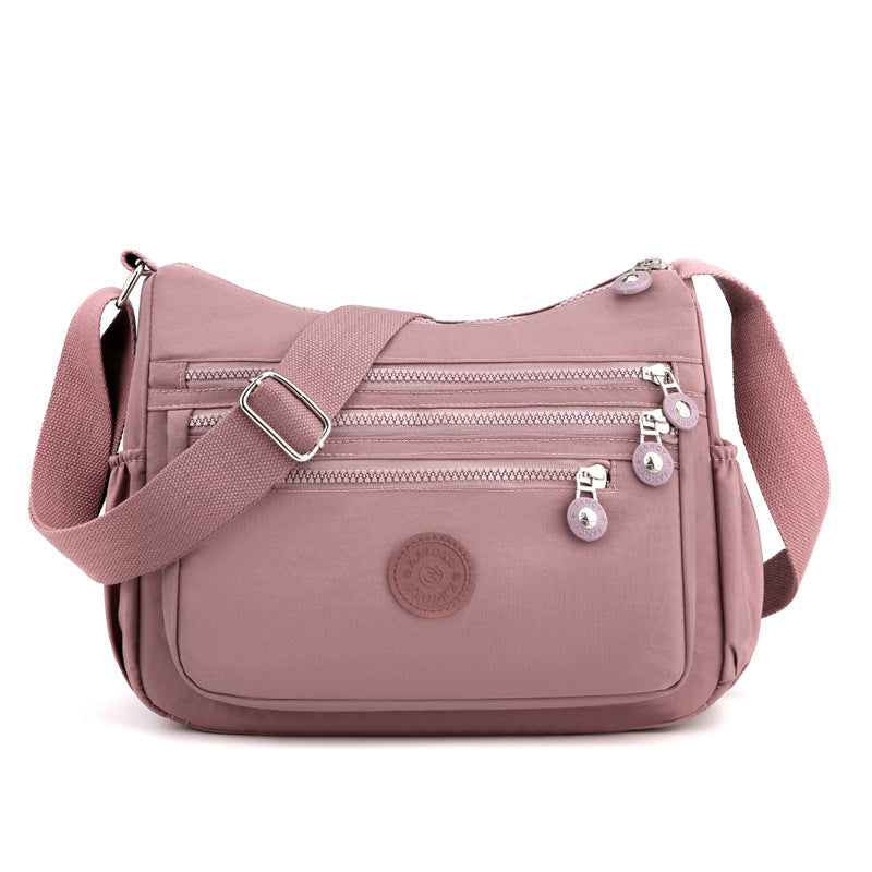 Bolso bandolera de gran capacidad para mujer, tela de nailon, bolso ligero y casual