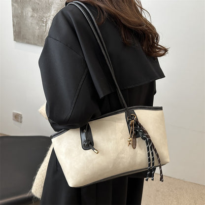 Elegante y con estilo bolso bandolera de gran capacidad para mujer, bolso multifuncional.