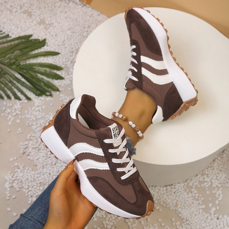 Zapatillas deportivas cómodas y transpirables para mujer, suela de goma antideslizante, calzado casua