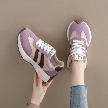 Zapatillas deportivas cómodas y transpirables para mujer, suela de goma antideslizante, calzado casua