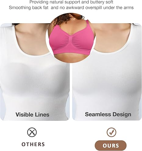 🔥Compra 1 y llévate 1 gratis (2 piezas)：Sujetador esculpido sin aros y sin relleno de cobertura total para mujer