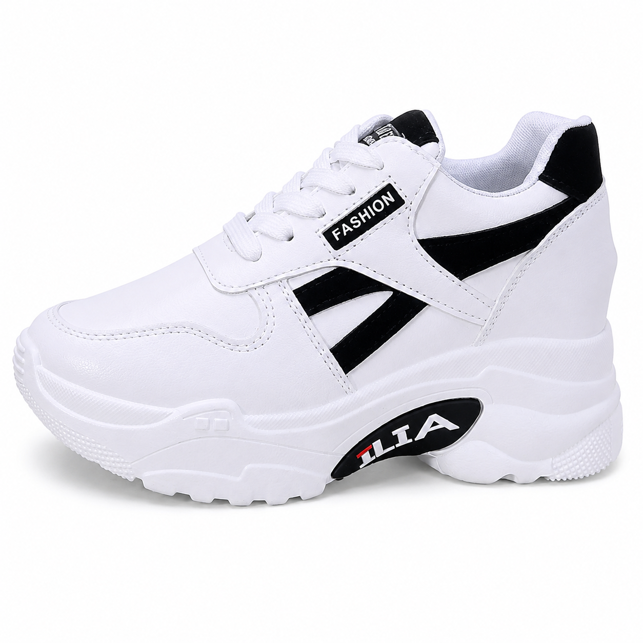 Zapatos casuales ortopédicos de plataforma de cuero