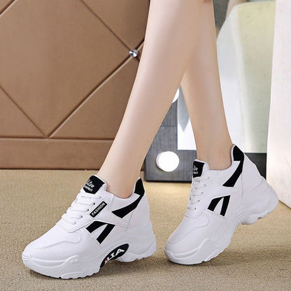 Zapatos casuales ortopédicos de plataforma de cuero
