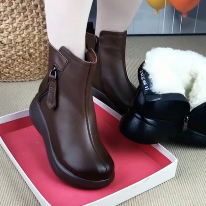 Botines Negros de Plataforma para Mujer