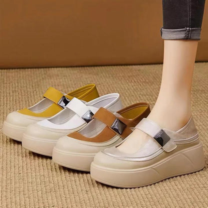 Zapatos cuña Mary Jane cómodos mujer