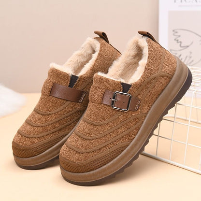 Zapatos de algodón cálido con suela gruesa