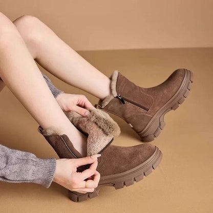 Botas de nieve acolchadas y engrosadas