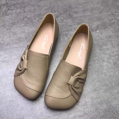 Zapatos de punta redonda antideslizantes con suela de goma