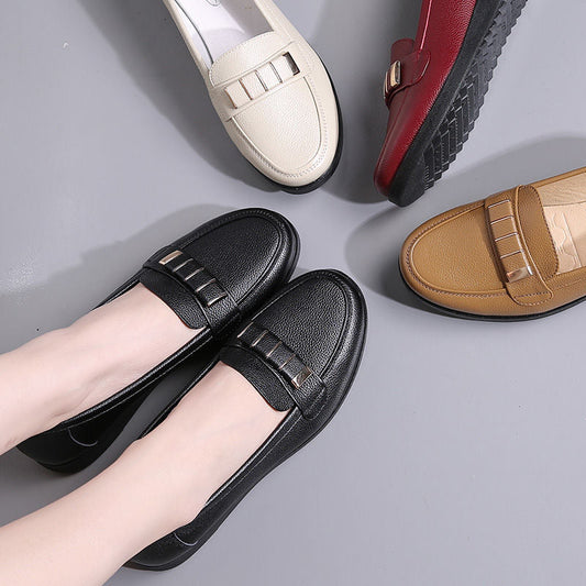 Zapatos de piel con suela blanda