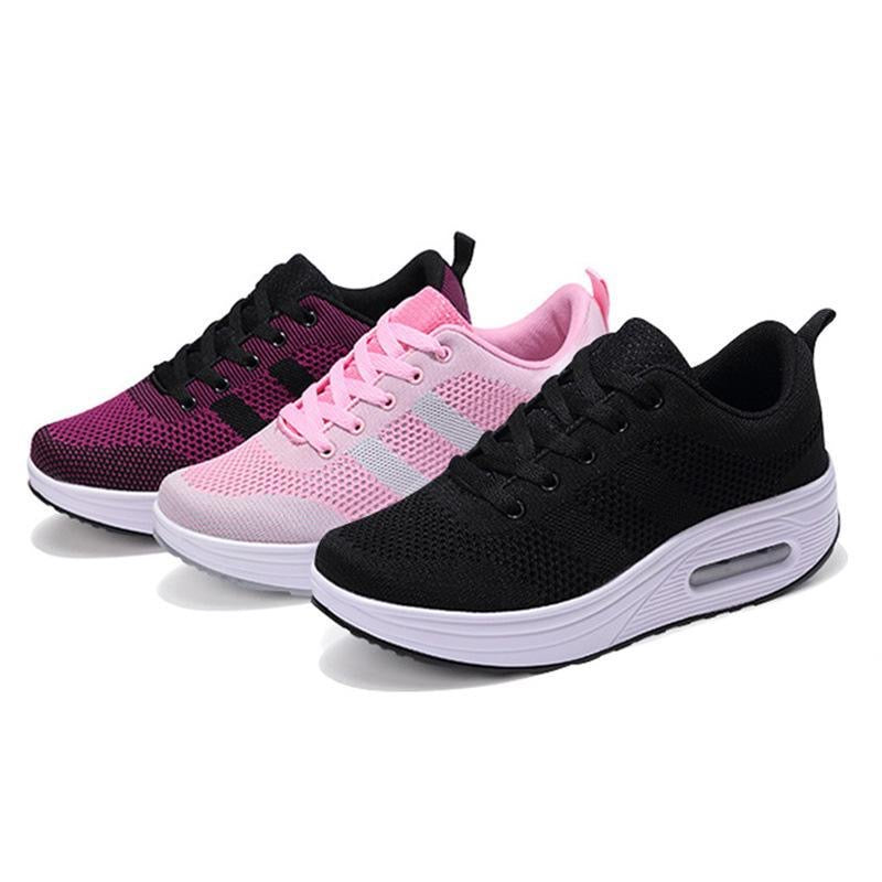 Zapatillas de caminar con amortiguación de aire y malla