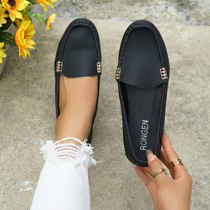 Zapatos planos cómodos y transpirables para mujer, loafers slip-on