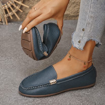 Zapatos planos cómodos y transpirables para mujer, loafers slip-on