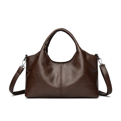Bolso tote de gran capacidad en cuero suave texturizado