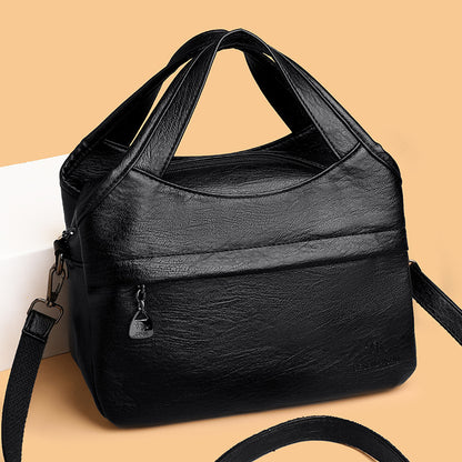 Bolso retro de cuero suave